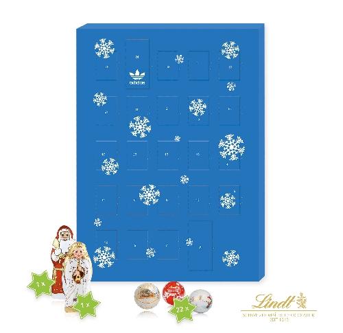 Custom Printed Christmas Lindt Advent Calendars - A4 Chocolate Balls